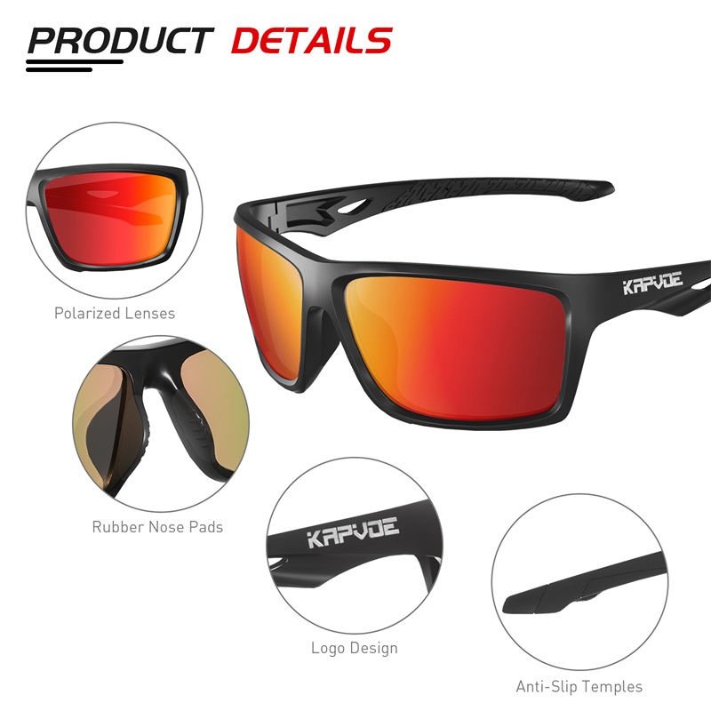 Wholesale Price US$10.50 Kapvoe K5-QTC Polarized Sports Bicycle Glasses