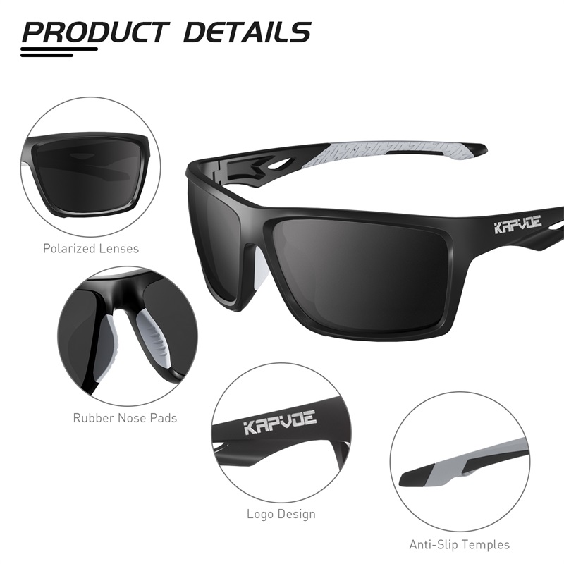 Wholesale Price US$10.50 Kapvoe K5-QTC Polarized Sports Bicycle Glasses