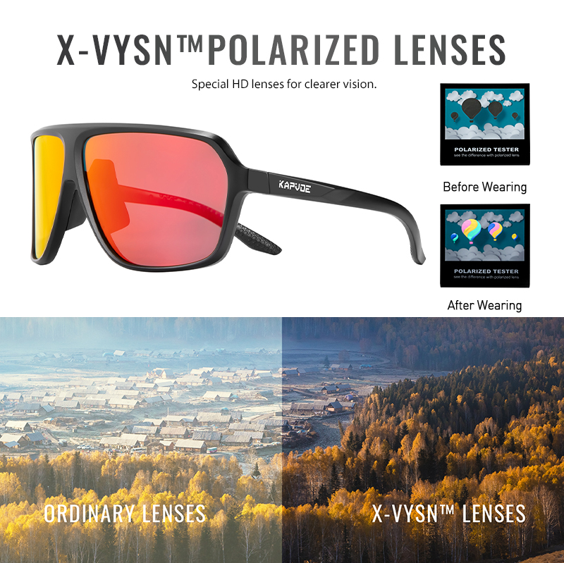 Wholesale Price US$10.50 Kapvoe K64 Polarized Cycling Sunglasses