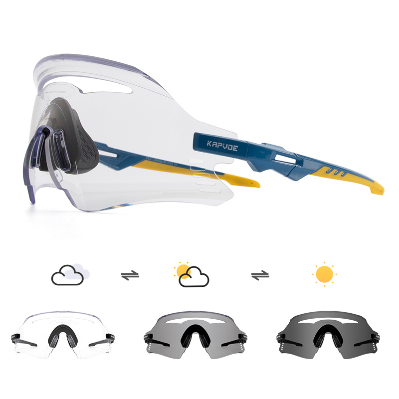 Wholesale Price US$12.50 KAPVOE K1-PH Photochromic Cycling Sports Sunglasses