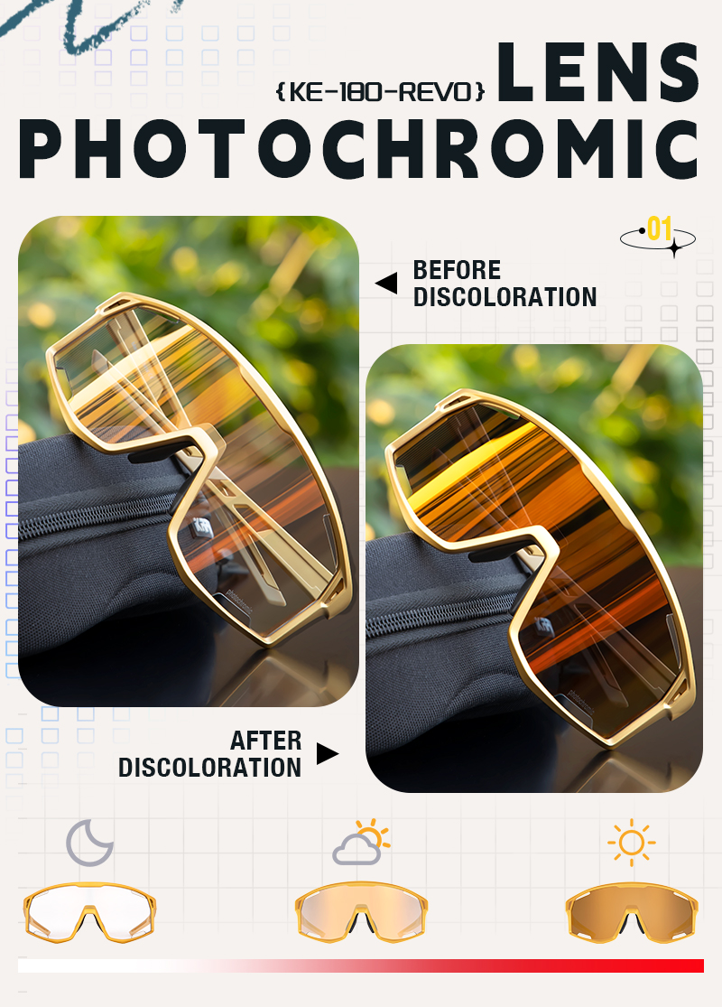 Wholesale Price US$13.00 Kapvoe K108-PH-RE Anti-UV Cycling Sunglasses