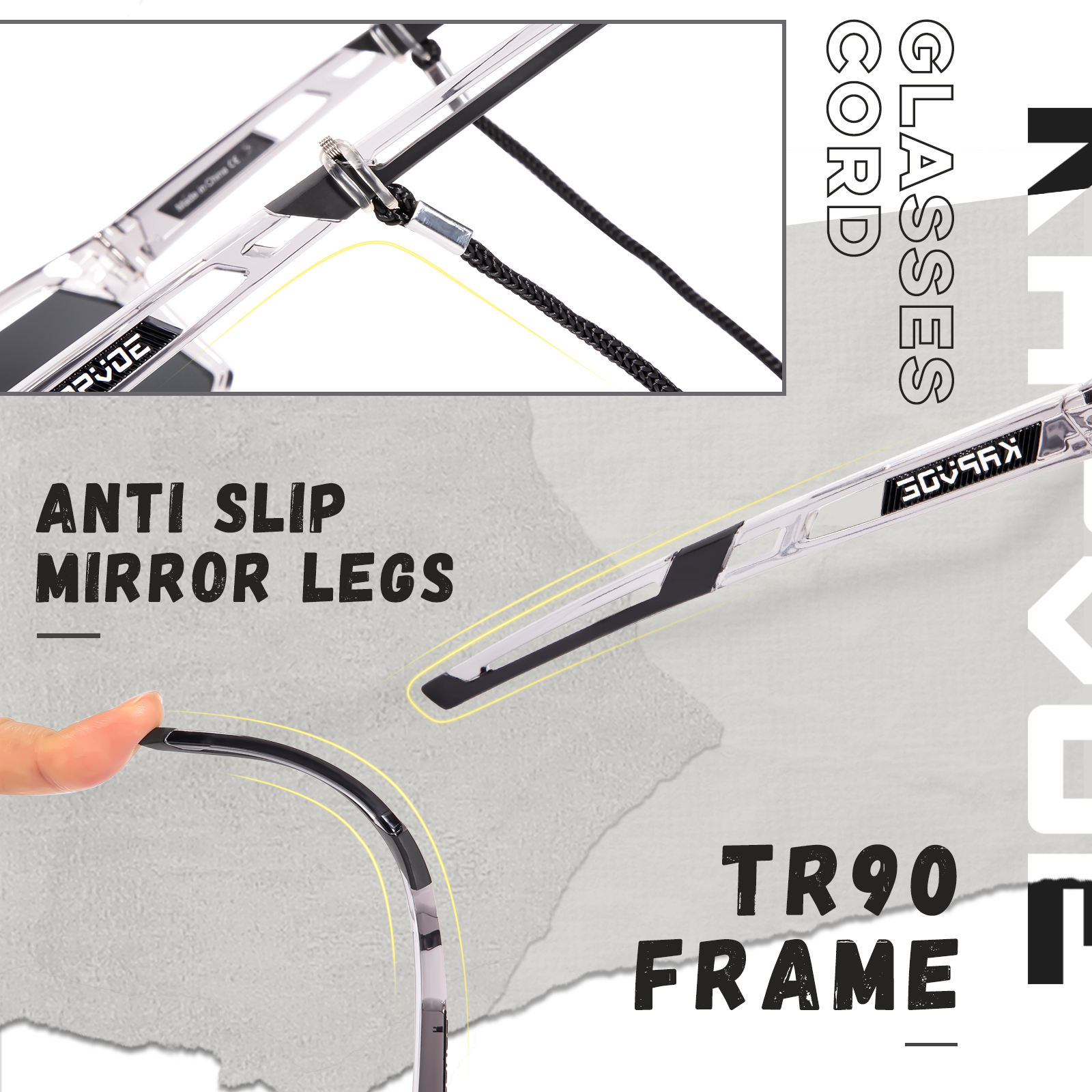 Wholesale Price US$13.00 Kapvoe K180-QTC Polarized Sports Sunglasses