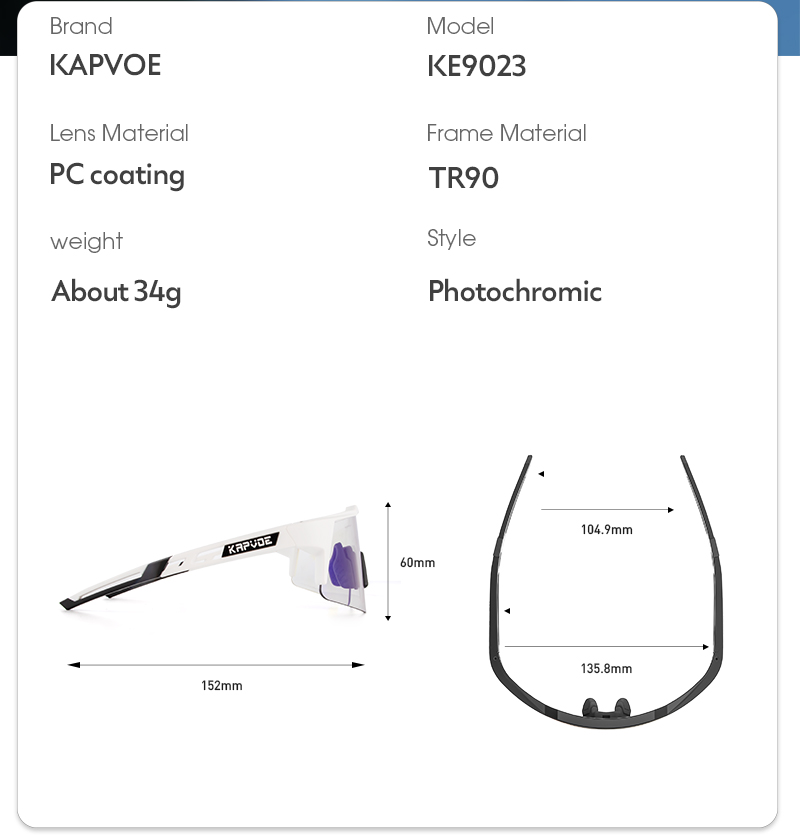 Wholesale Price US$13.00 Kapvoe K9023 Cycling Sunglasses