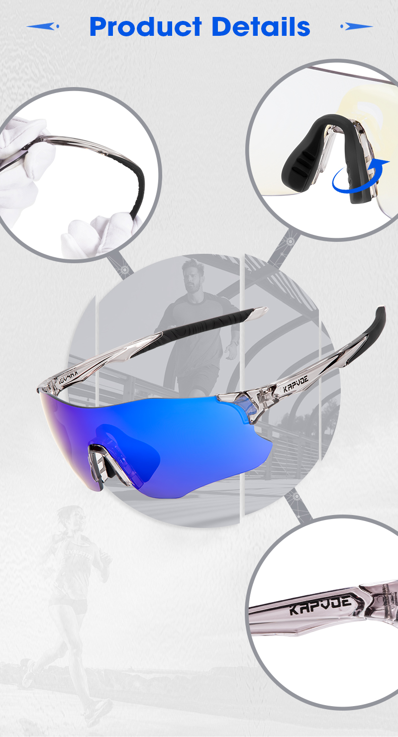 Wholesale Price US$15.00 KAPVOE K1129 Frameless Photochromic Sports Sunglasses