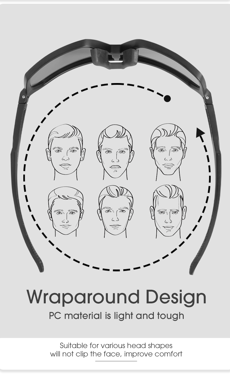 Wholesale Price US$4.50 SCVCN S62 Photochromic Cycling Sports Sunglasses