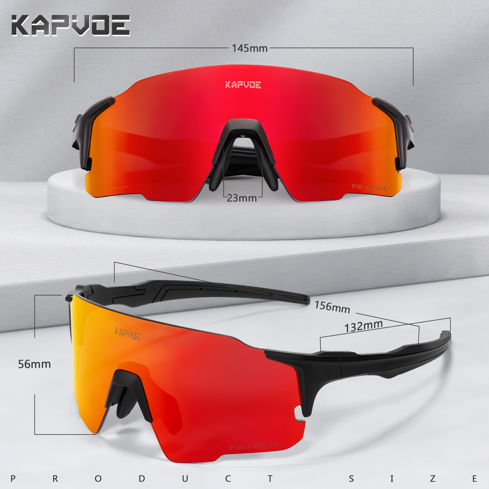 Wholesale Price US$8.00 Kapvoe K92-Q Polarized Outdoor Sports Sunglasses