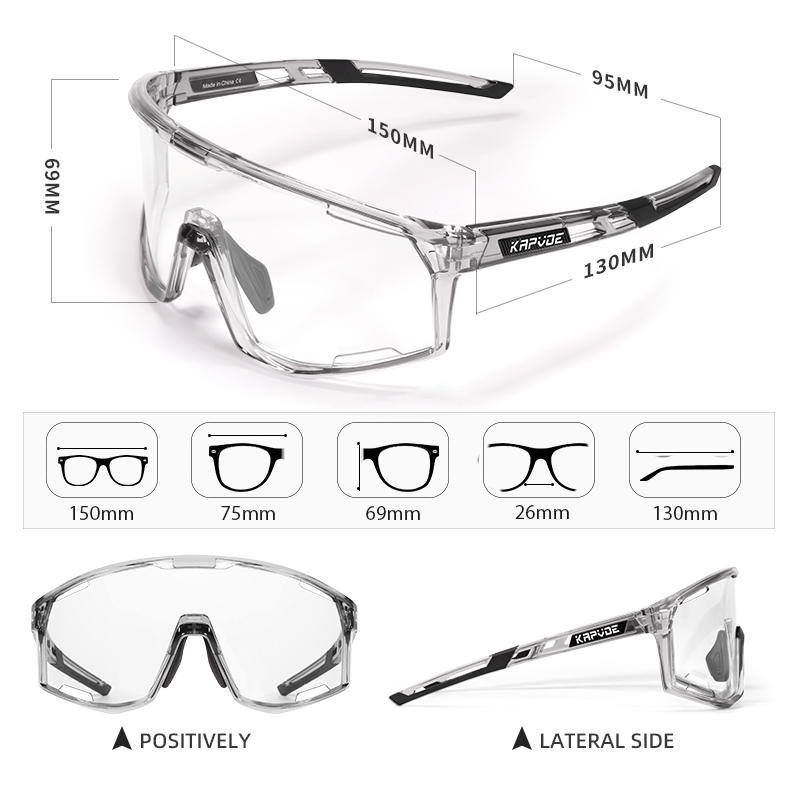 Wholesale Price US$9.00 Kapvoe K180-PH Photochromic Sports Sunglasses
